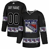 Customized Men's New York Rangers Black Team Logos Fashion Adidas Jersey,baseball caps,new era cap wholesale,wholesale hats